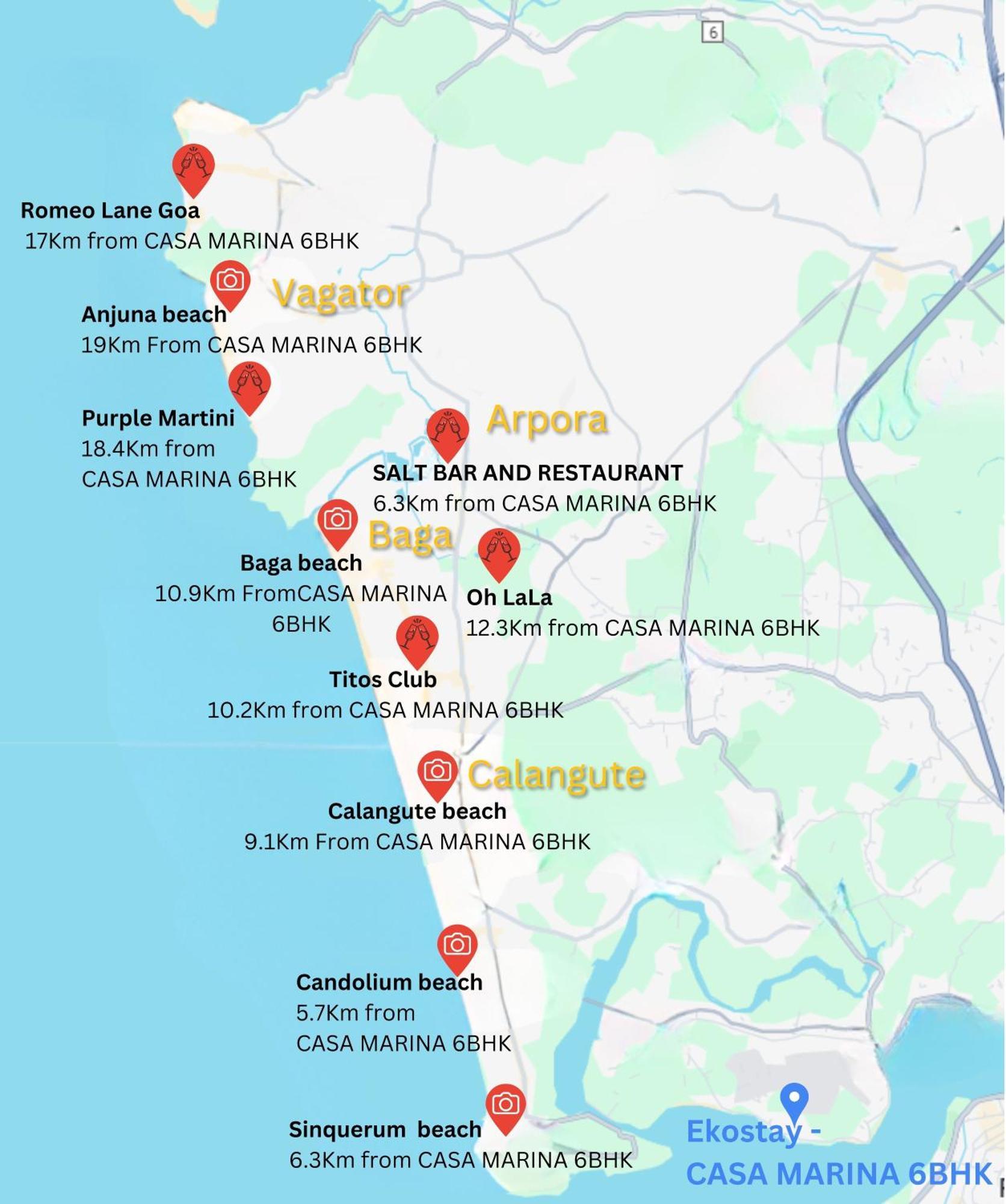 Ekostay Luxe - Casa Marina Candolim Exteriör bild